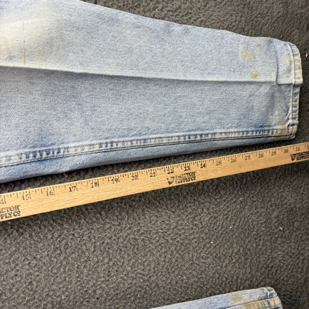 Vintage Levis 545 Jeans 32x32 Made in USA Distressed‎ Light Wash Tapered Denim